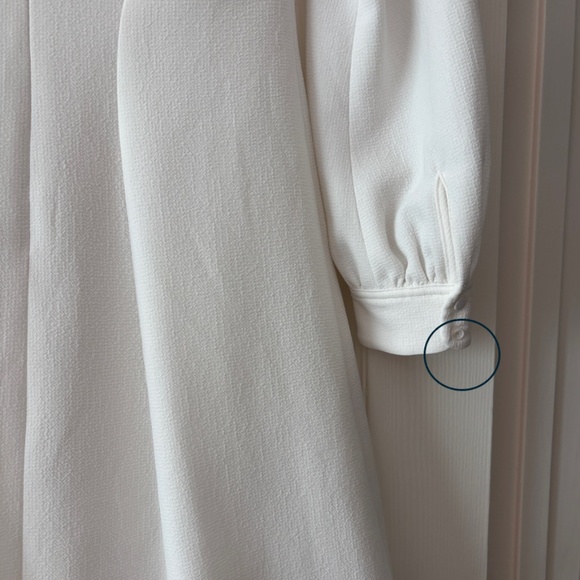 Club Monaco LASHELL A-line Mini Dress - White Size 00 - Picture 11 of 11